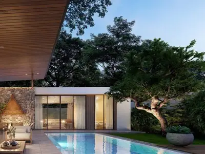 Mono Champaca Villas, Phuket : villas avec piscine exclusives à vendre à Layan – Nai Thon Beach