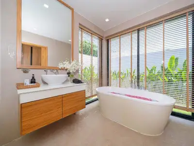 Villa Anchan contemporaine 2 chambres à louer près de Layan Beach