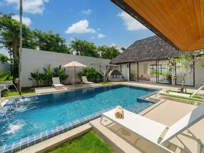 Villa Anchan contemporaine 2 chambres à louer près de Layan Beach