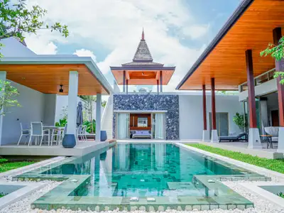 Villa d'angle moderne 4 chambres avec piscine à Botanica Foresta, Phuket | BC06072502