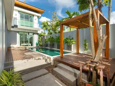 Villa moderne avec piscine 3 chambres à louer à Soi Pasak 4, Phuket – Idéale pour un long séjour