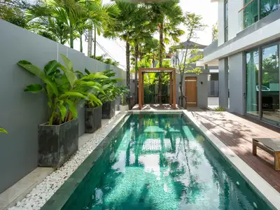 Villa moderne avec piscine 3 chambres à louer à Soi Pasak 4, Phuket – Idéale pour un long séjour