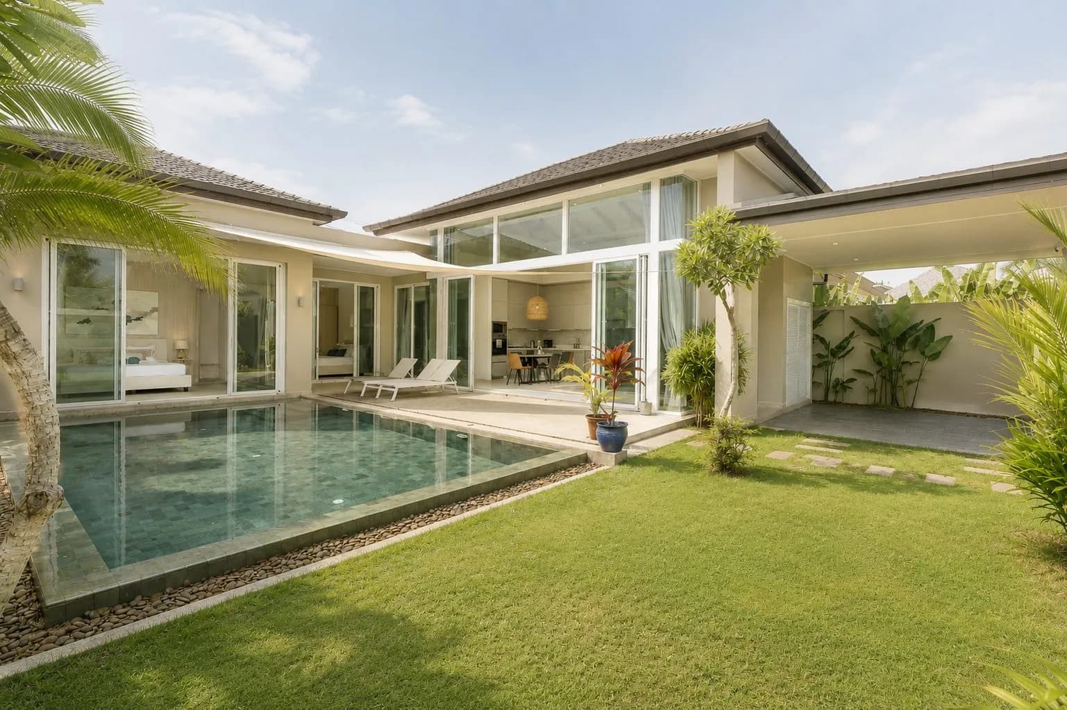 Luxueuse villa avec piscine 3 chambres à louer à Cherng Talay | SI10062603