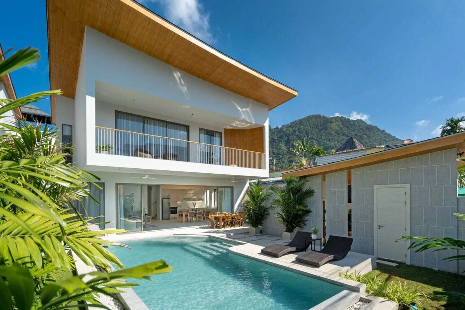 Villa moderne 3 chambres avec piscine privée à louer à Kamala